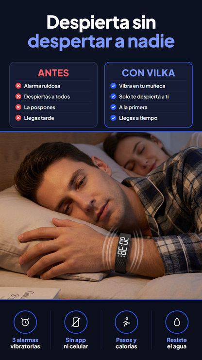 Pulsera con alarma Vilka — Despierta sin despertar a nadie